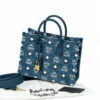 MCM München Tote in Vintage Denim Jacquard MCM01