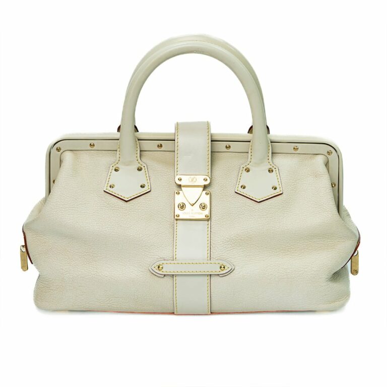 Louis Vuitton L'Ingénieux Handbag in White Suhali Leather