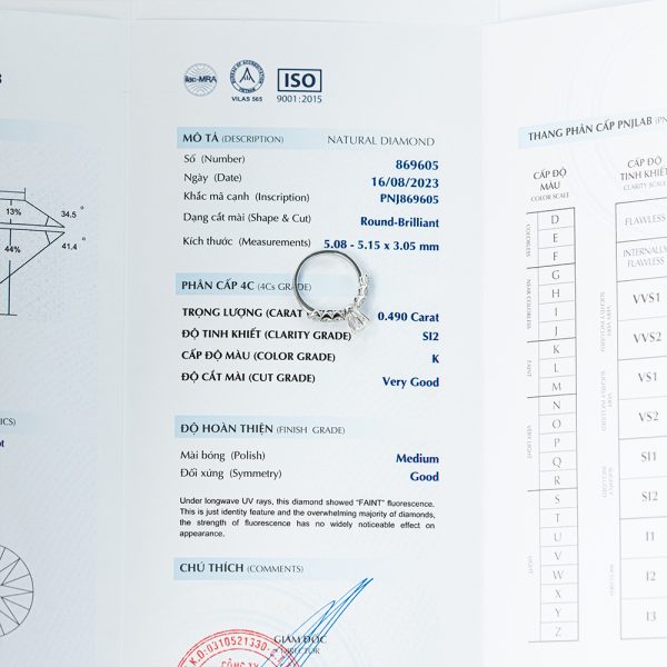 Nhẫn kim cương 585-0560 TDH2327080