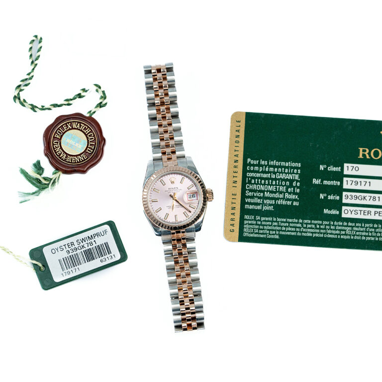 Rolex Lady-Datejust 26 Pink Dial Oyster Bracelet Women's Watch 179171