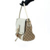 GG Canvas White Leather Bella Medium Shoulder Bag TCH2333740