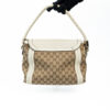 GG Canvas White Leather Bella Medium Shoulder Bag TCH2333740