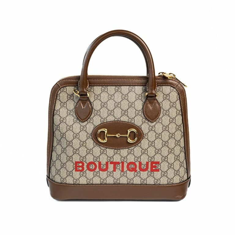 Gucci 1955 Horsebit Boutique Medium Top Handle Bag Brown LKH2333993