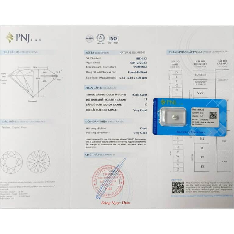 Kim cương 5.34 - 5.40 I3-G TMY2333339