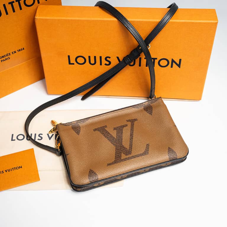 Louis Vuitton Double Zip Pochette Monogram CAS2333297