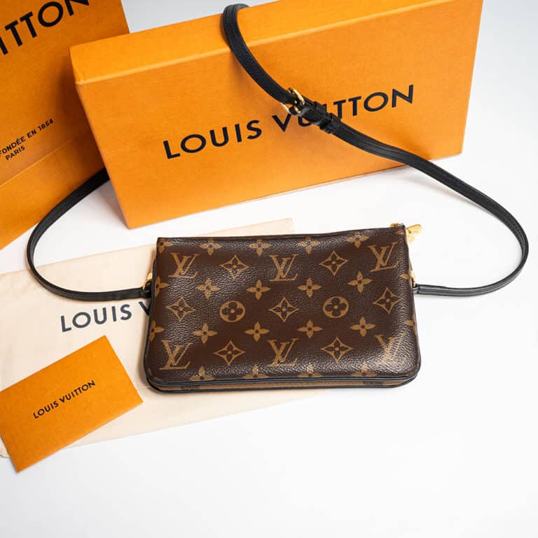 Louis Vuitton Double Zip Pochette Monogram CAS2333297