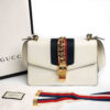 Gucci Off White Leather Small Web Sylvie Shoulder Bag VTA2334323