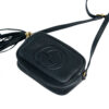 Túi đeo chéo Gucci Soho Disco Pebbled Crossbody Black Leather