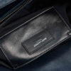 YSL Black Chevron Quilted Leather Monogram Large College Bag