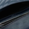 YSL Black Chevron Quilted Leather Monogram Large College Bag