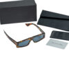 Kính DIOR Power Blue Rectangular Ladies