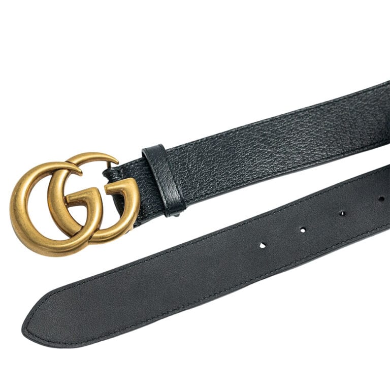 Thắt lưng Gucci Ceinture En Cuir Avec Boucle Double G