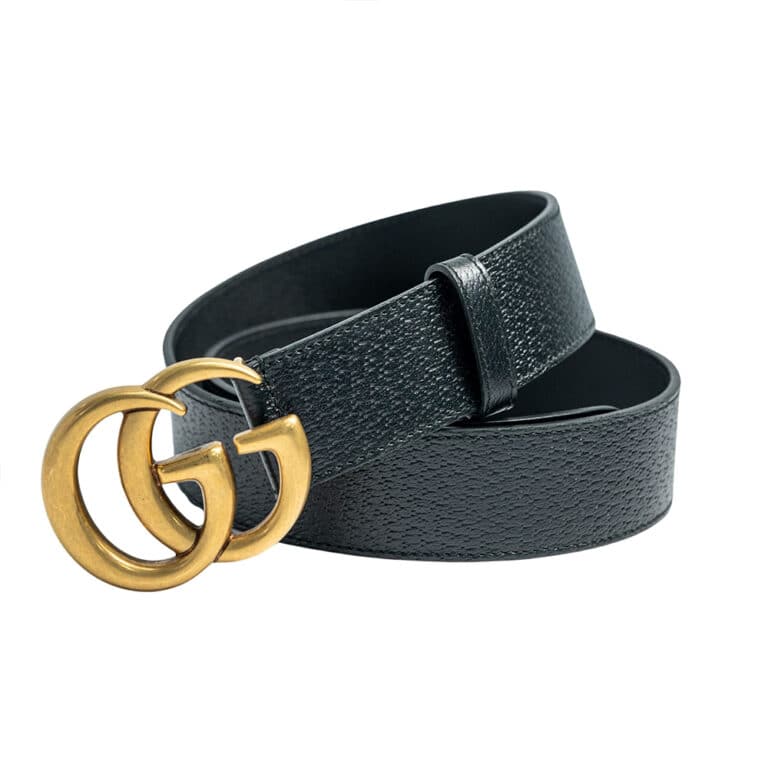 Thắt lưng Gucci Ceinture En Cuir Avec Boucle Double G