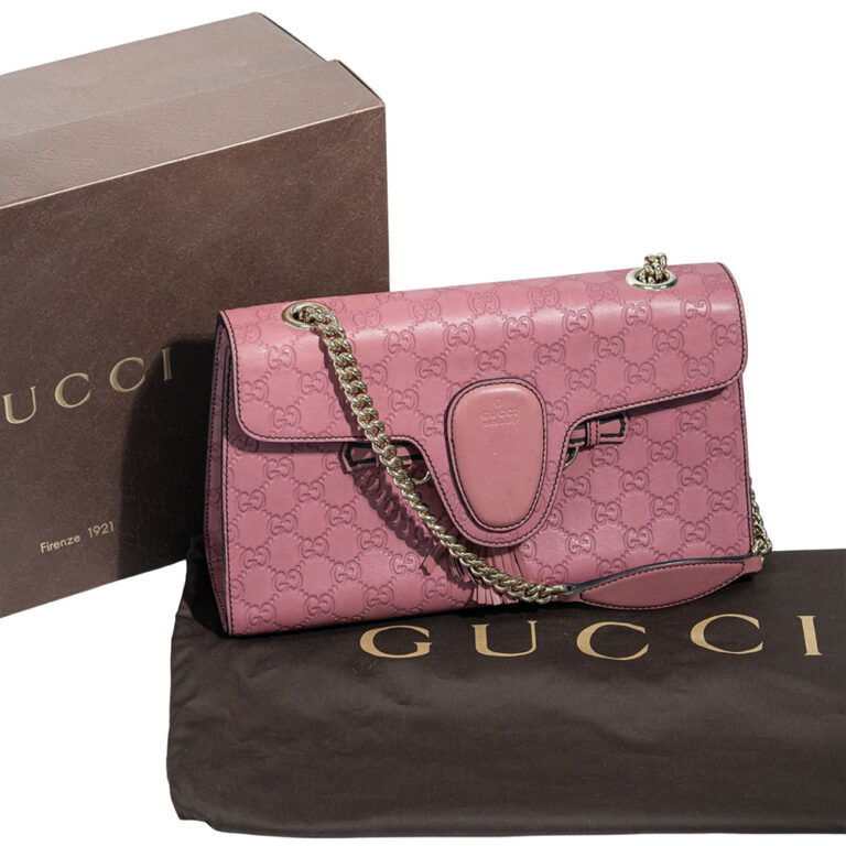 Túi xách Gucci Pink Guccissima Leather Emily