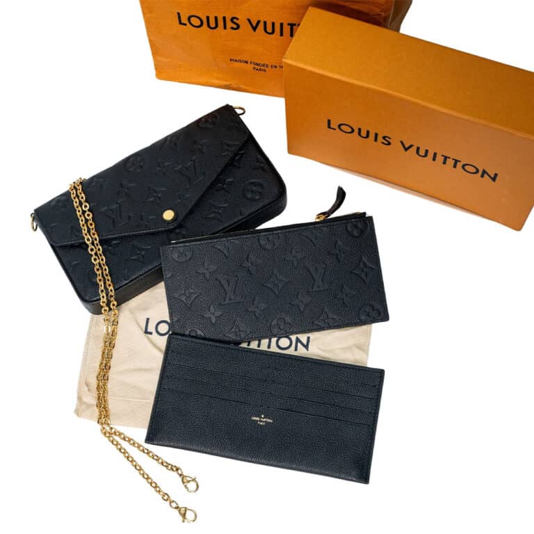 Túi xách Louis Vuitton Black Felicie HOA2402754