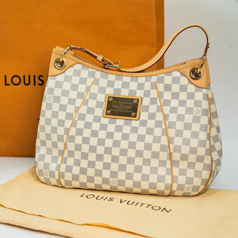 Túi xách Louis Vuitton Galliera Damier màu trắng khoá gold size 40