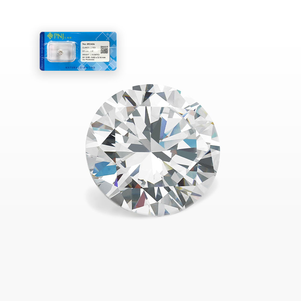 Kim cương 5.58 - 5.62 VS1-F TMY2410435