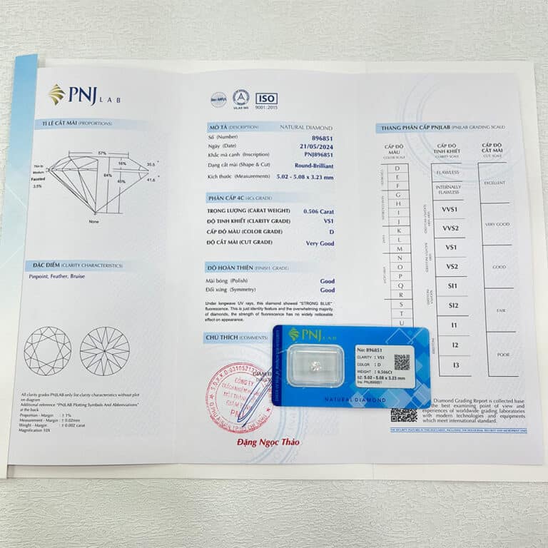 Kim cương 5.02 - 5.08 VS1-D THD2414267