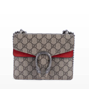 Gucci GG SUPREME Dionysus Mini Bag with Red HAN2421954