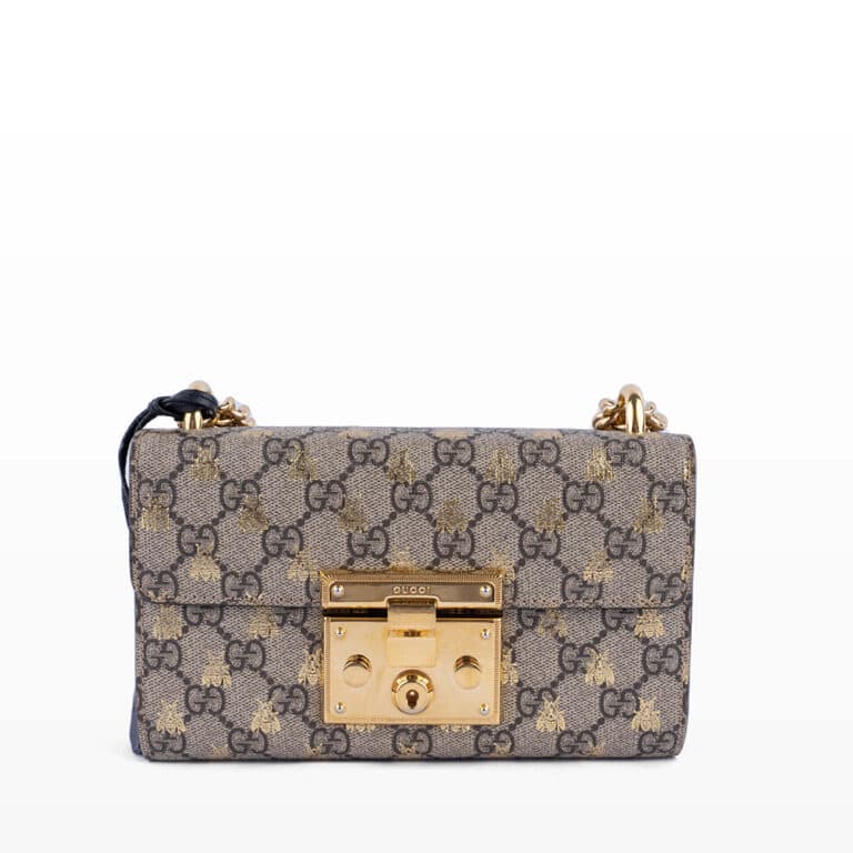 Túi xách Gucci Padlock Small GG Bees Shoulder Bag