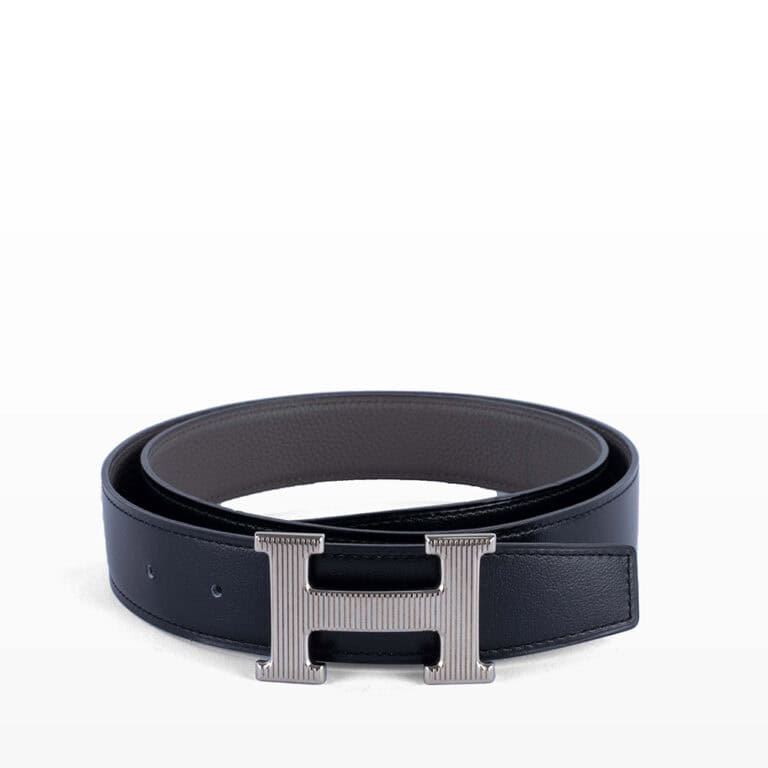 Thắt lưng Hermes H Striee Belt Buckle Reversible Leather Strap