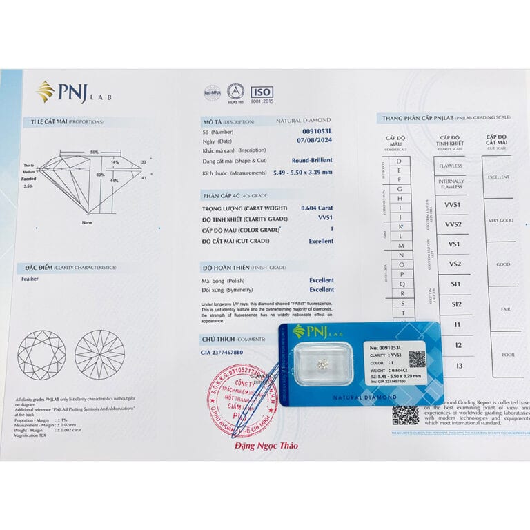 Kim cương 5.49 - 5.50 VVS1-I PDL2425898