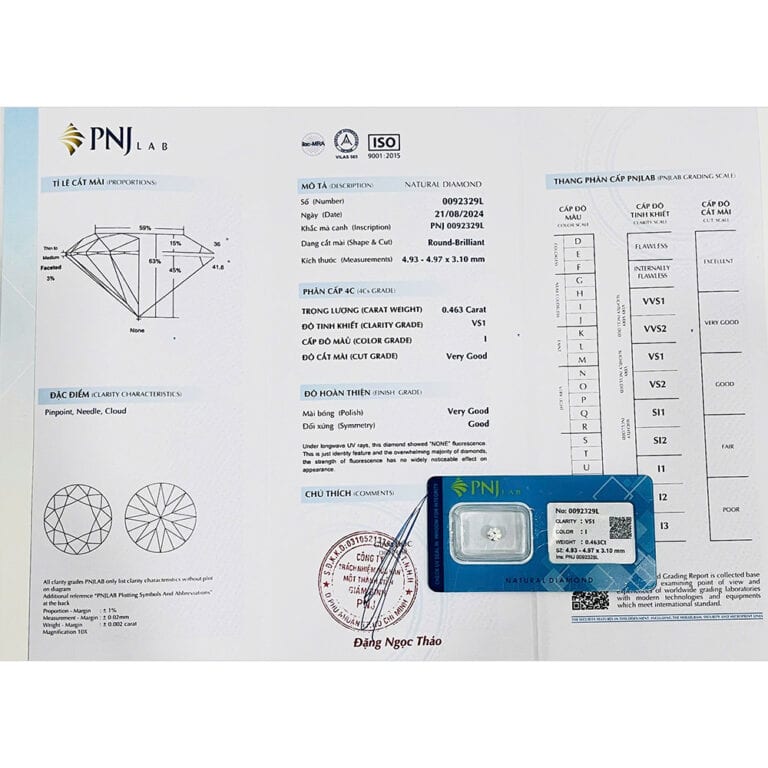 Kim cương 4.93 - 4.97 VS1-I VVN2427764