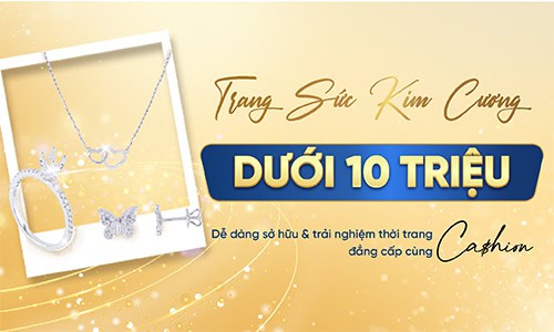 Trang sức kim cương dưới 10 triệu