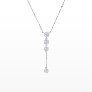 Dây cổ  Kim cương hoa mai 585 HOA.DT1T28NUW585