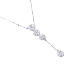 Dây cổ  Kim cương hoa mai 585 HOA.DT1T28NUW585