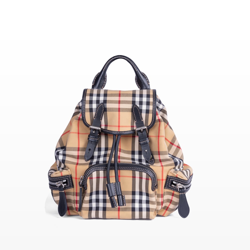 Túi Backpack Burberry Brown House Check Sailing Canvas Nữ TMY2502525