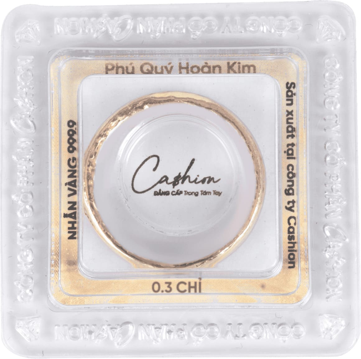 Nhẫn Phú Quý Hoàn Kim Vàng 999.9 - 0.3 chỉ