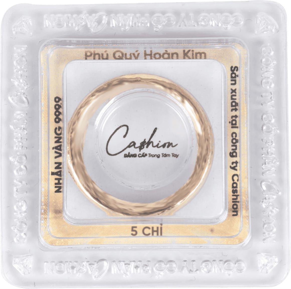 Nhẫn Phú Quý Hoàn Kim Vàng 999.9 - 5 chỉ