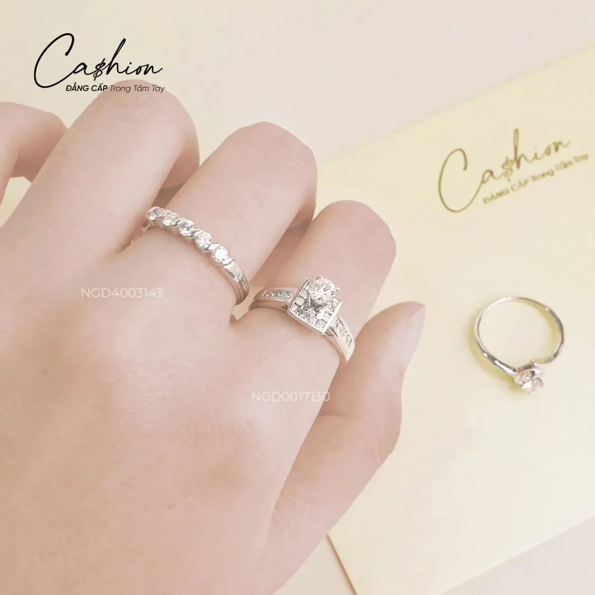Ảnh: Nhẫn kim cương Cashion