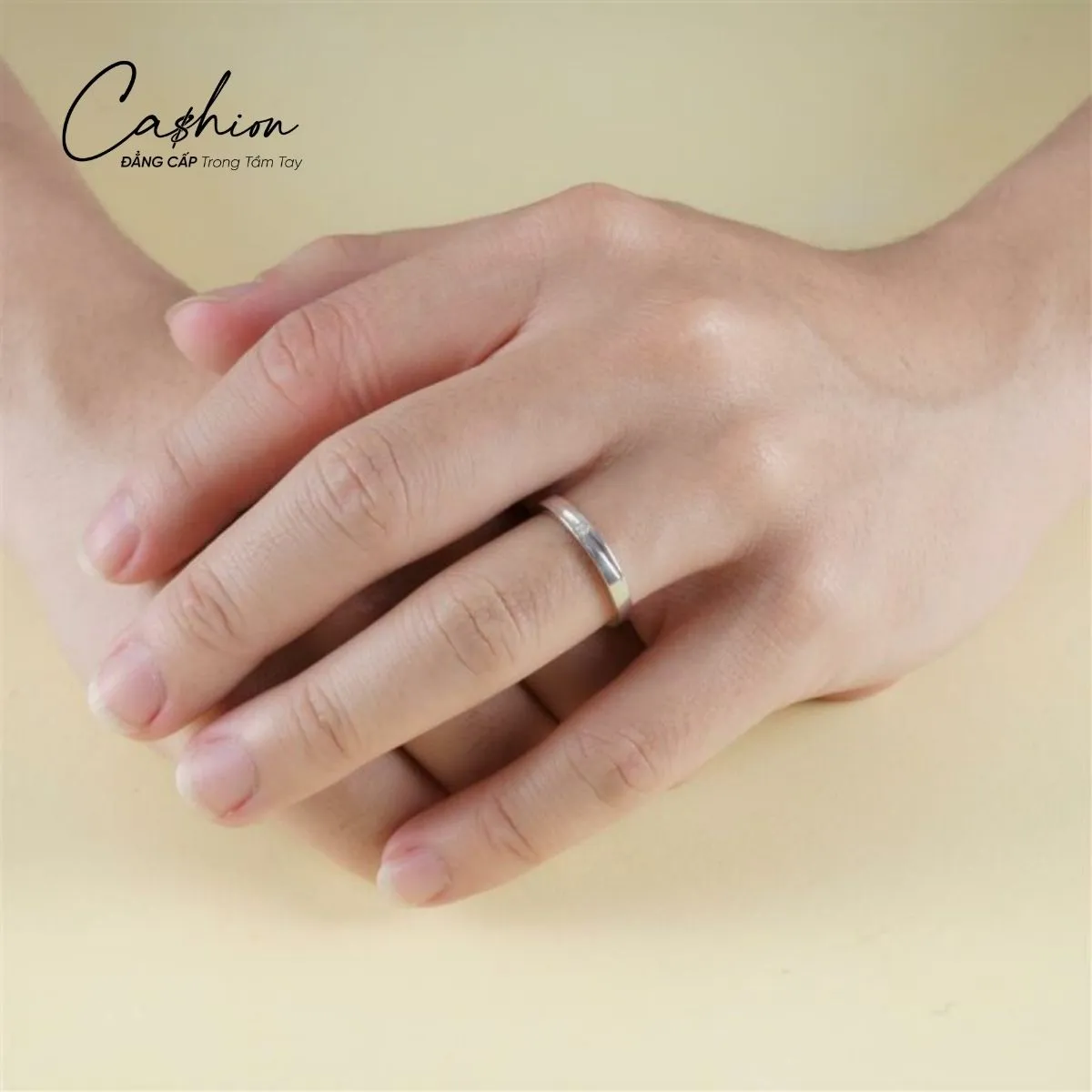 Ảnh: Nhẫn cưới kim cương phong cách minimalist 