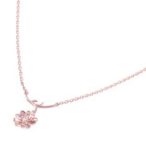 Dây cổ Kim cương Cành đào hồng 416 DGD0019690