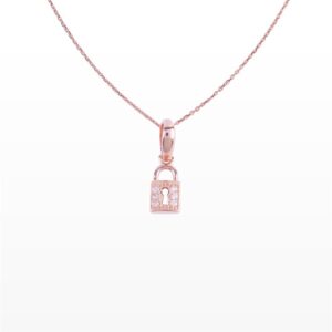 Mặt dây chuyền Kim cương ổ khóa 416 KHA.MT6T11NUP