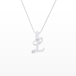 Mặt dây chuyền Kim cương chữ L 416 MEC.L002.MT12T11NU01W