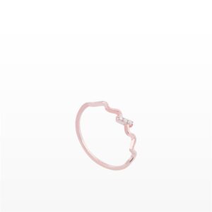 Nhẫn Kim cương vân sóng  416 NT3T12NU01P