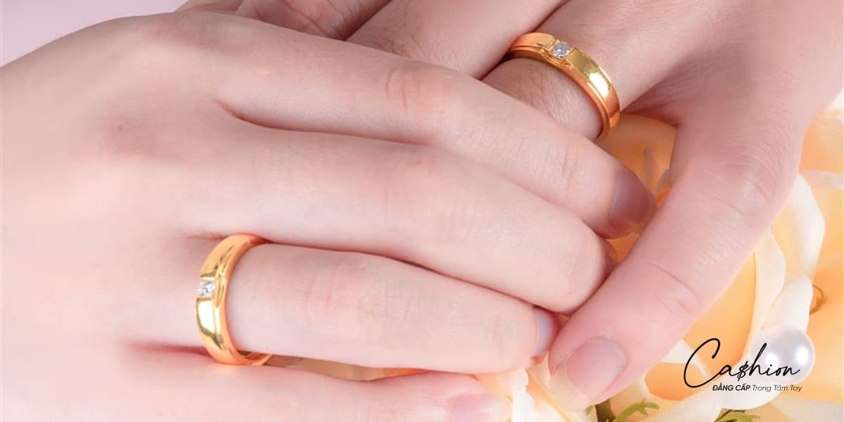 Ảnh: Nhẫn cưới vàng kim cương NEW0000108 - NEW0000109