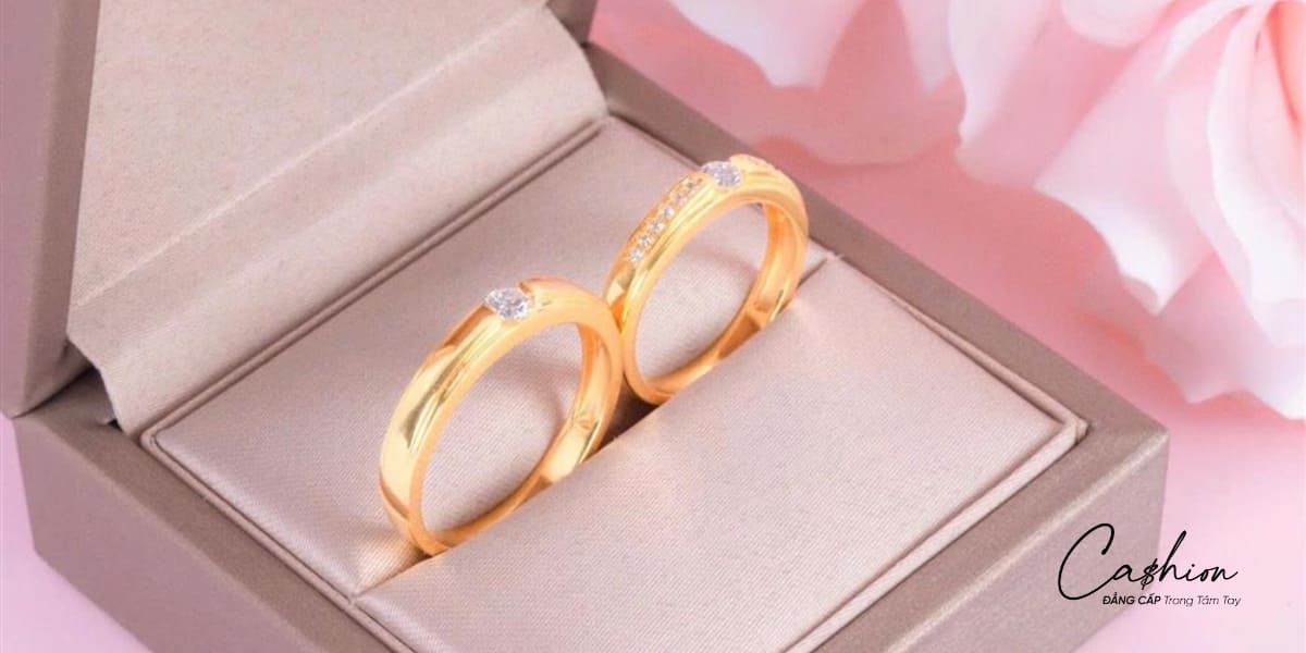 Ảnh: Nhẫn cưới vàng kim cương NEW0000106 - NEW0000107