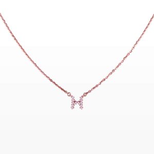 Dây cổ Kim cương chữ H 416  CHU.H003.DT12T11NUT4P