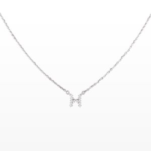 Dây cổ Kim cương chữ H 416 CHU.H003.DT12T11NUT4W