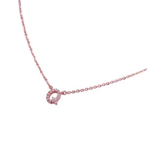 Dây cổ Kim cương chữ Q 416 CHU.Q003.DT14T11NUT4P