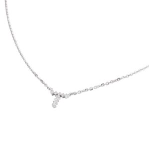 Dây cổ Kim cương chữ T 416 CHU.T003.DT9T11NUT4W