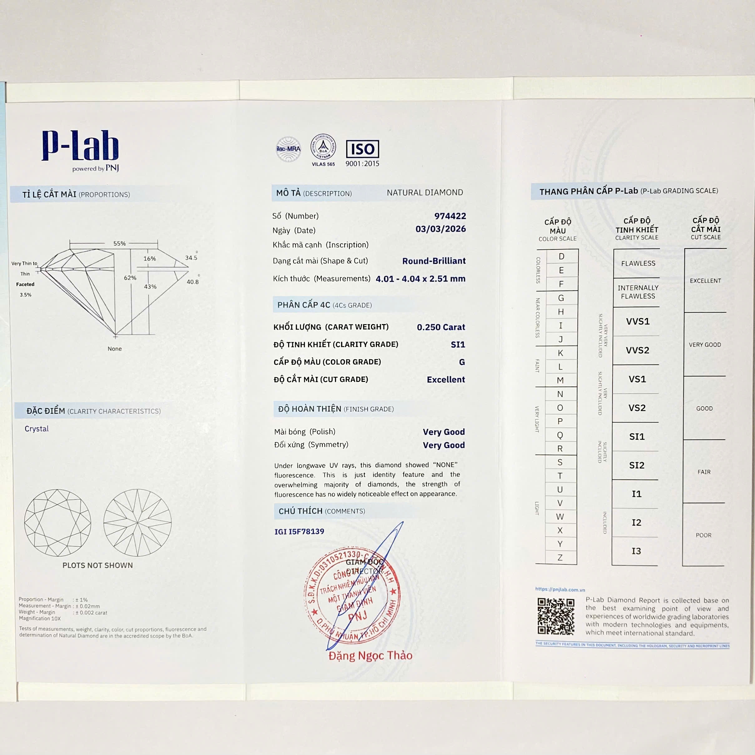 Nhẫn Kim cương 416 NHA.NC4T19NU01.W416 - Ảnh 9
