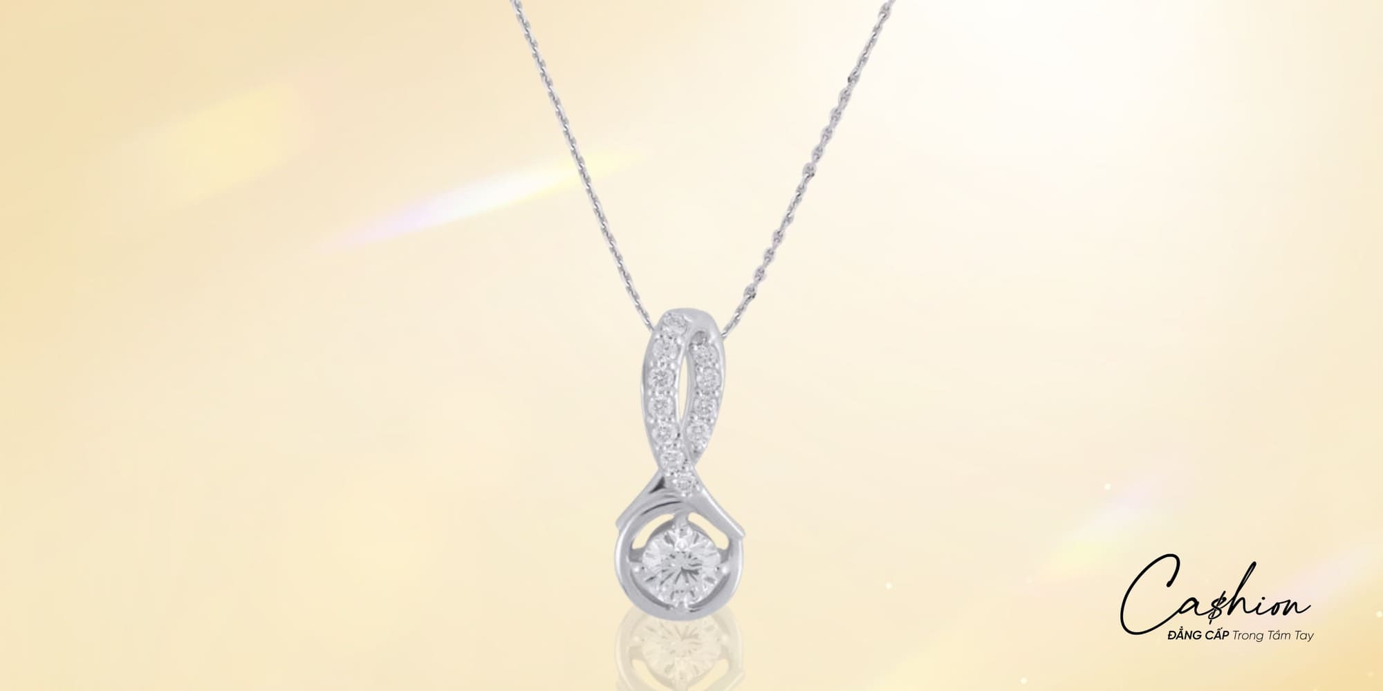 Ảnh: Mặt dây chuyền Kim cương Vòng Kép 750 MGD0002554