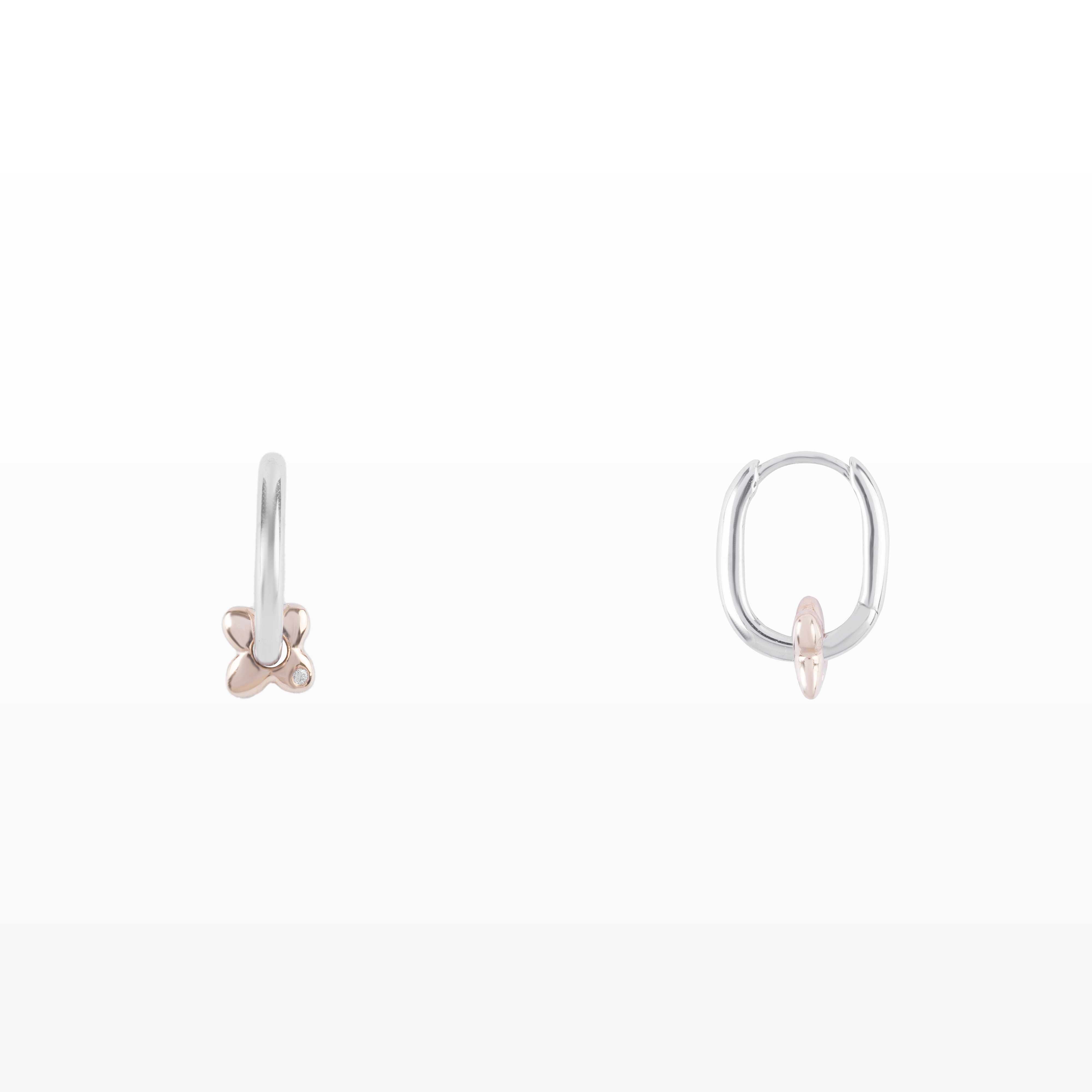 Bông tai Kim cương khoen trẻ em 416 BBY.BT2T11NU.W416