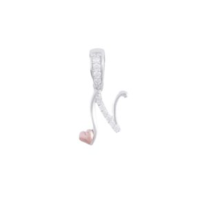 Mặt dây chuyền Kim cương chữ N 750 MEC.N002.MT3T13NU750