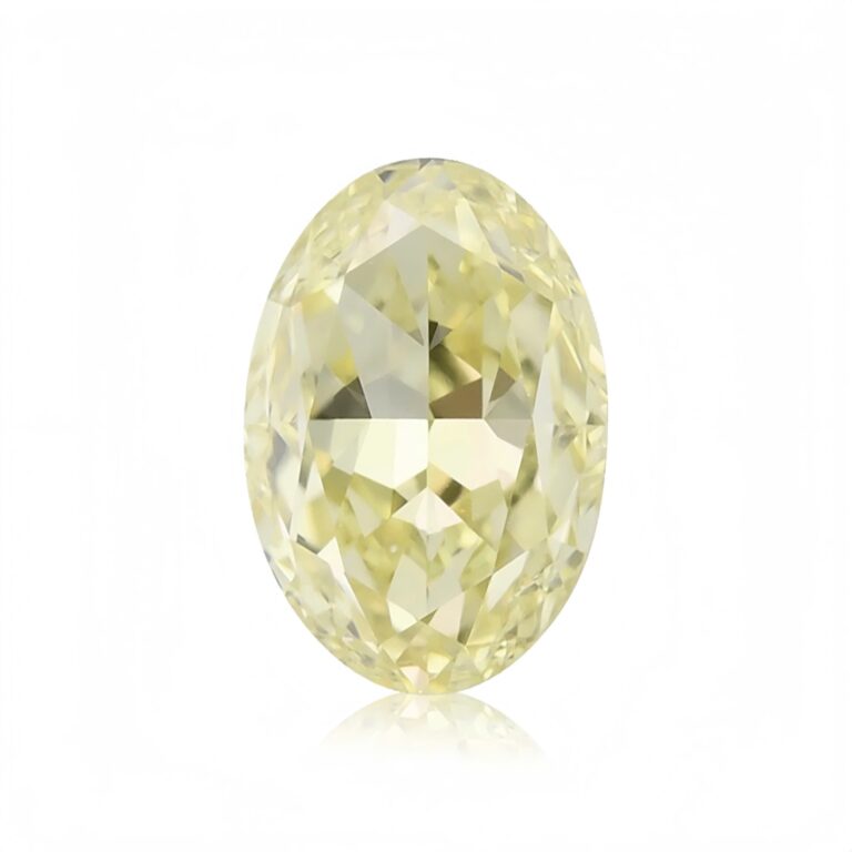 Kim cương viên Oval 6.98 - 5.08 Fancy Yellow VS1 GIA DDD0029312